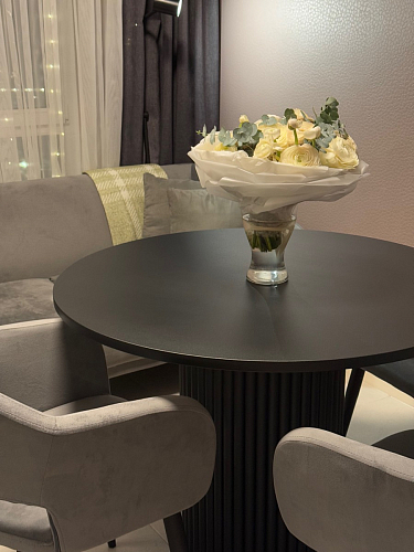 Деревянный стол Барел 89 черный / черный фото покупателя 19