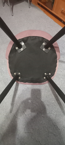 Стул на металлокаркасе Gabi latte / gold / black фото покупателя 434