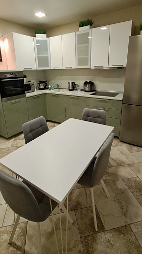 Стул на металлокаркасе Чилли синий / белый фото покупателя 796