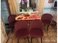 Стул на металлокаркасе Gabi green / black фото покупателя 110