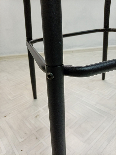 Полубарный стул Bari/Бари серый велюр фото покупателя 23