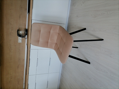 Стул на металлокаркасе Чилли К темно-серый (velutto 32) / черный фото покупателя 16