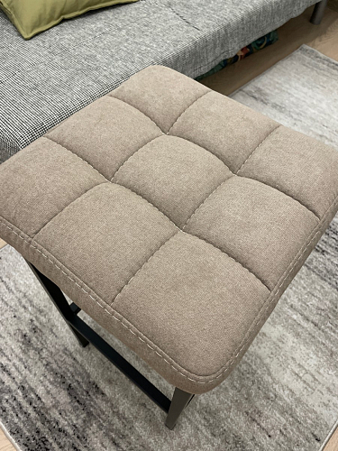 Барный стул Лофт кожзам темно-серый / черный матовый фото покупателя 7