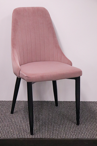 Стул на металлокаркасе Kora light purple / black из шоурума 1