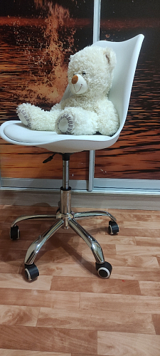 Компьютерное кресло Kolin с подушкой clear / white фото покупателя 201