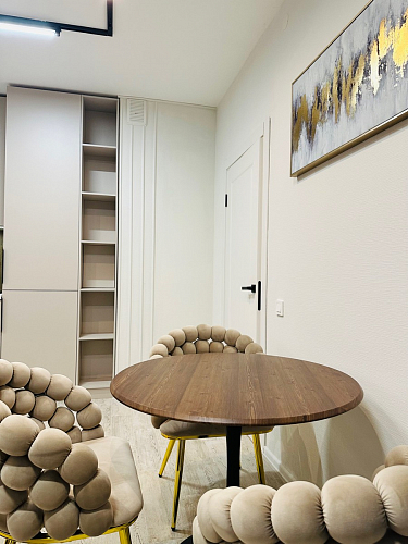 Стол Тулип 90х73 дуб вотан / белый фото покупателя 93