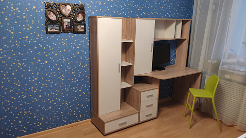 Стол компьютерный КСТ-16 бетон / белый фото покупателя 125