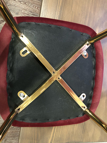 Стул на металлокаркасе Dabl 01 champagne / gold фото покупателя 194