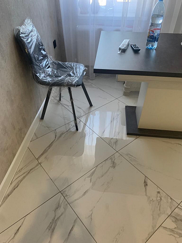 Стул на металлокаркасе Чилли К черный / зеленый фото покупателя 685