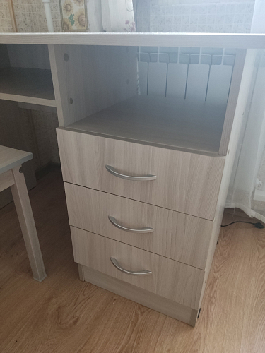 Стол письменный Бриз МДФ волна лайм / ясень светлый фото покупателя 66