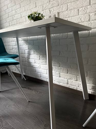 Стол Тринити Лофт 120 32 мм дуб галифакс табако / черный матовый фото покупателя 595