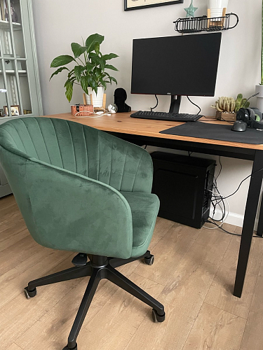 Компьютерное кресло Тибо светло-коричневый / белый фото покупателя 49