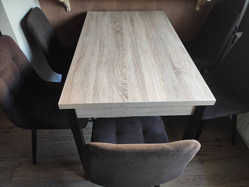 Стол Оригон сонома / черный матовый фото покупателя 8