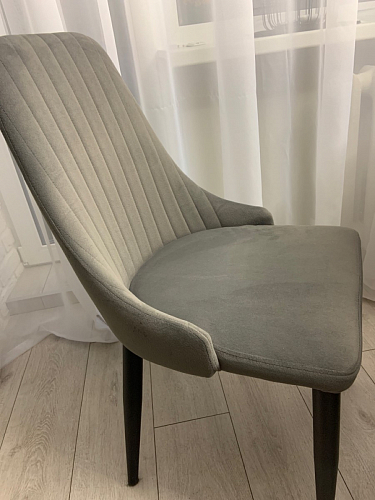 Стул на металлокаркасе Kora gray / black фото покупателя 126