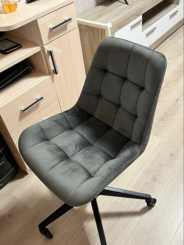 Кресло Келми 1  / AV 245 белый каркас синий микровелюр (neo 25) фото покупателя 7