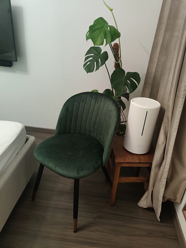 Стул на металлокаркасе Gabi 1 light purple / black / gold фото покупателя 90