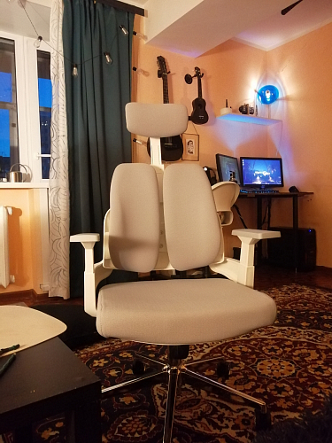 Компьютерное кресло Hiba gray / chrome фото покупателя 4