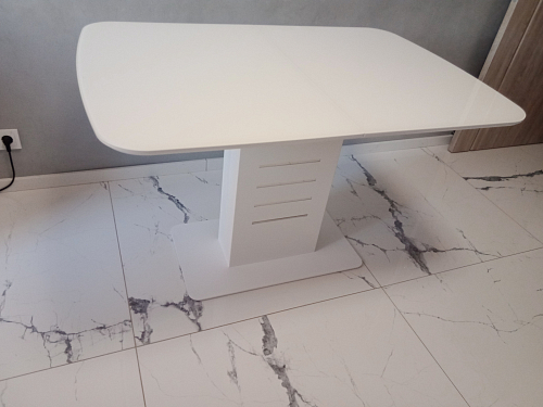 Стол на тумбе Кейтлин белый фото покупателя 3