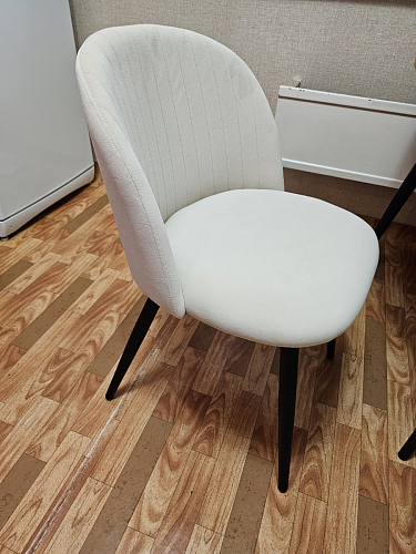 Стул на металлокаркасе Gabi dark beige / black / silver фото покупателя 788