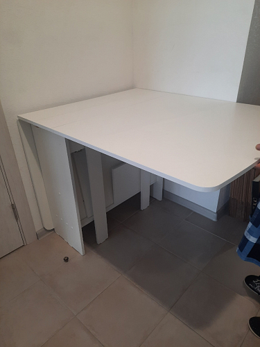 Стол обеденный раздвижной СтК7 дуб молочный фото покупателя 221