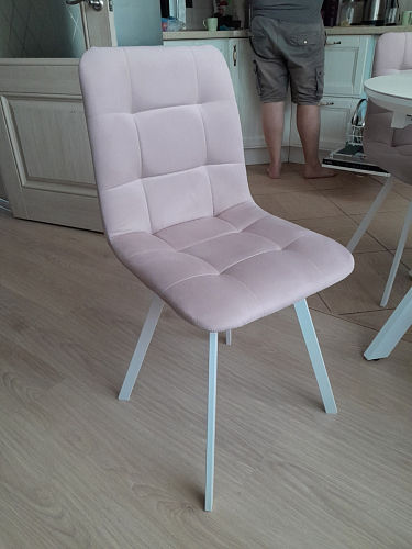 Стул на металлокаркасе Чилли черный / зеленый фото покупателя 565