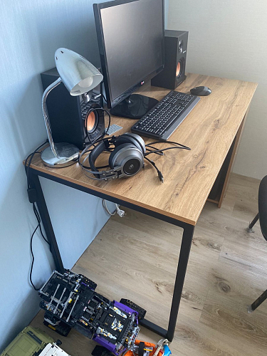 Письменный стол Фред Лофт дуб делано светлый / белый матовый фото покупателя 5