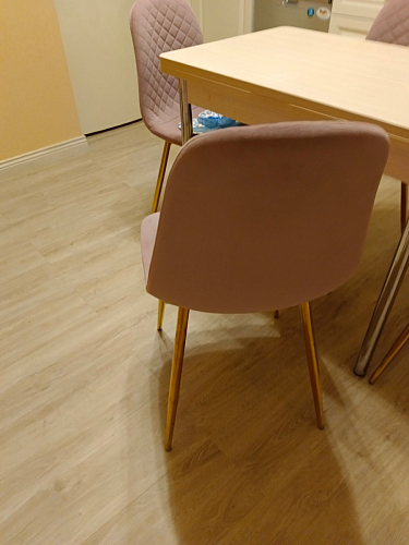 Стул на металлокаркасе Dabl 01 champagne / gold фото покупателя 104