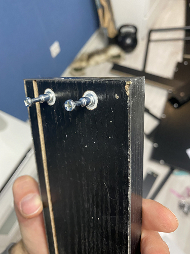 Компьютерный стол Soho black grained / white фото покупателя 2