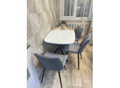 Стул на металлокаркасе Вейв темно-серый / черный фото покупателя 320