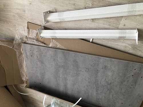 Стол Тринити Лофт 120 32 мм дуб галифакс табако / черный матовый фото покупателя 784