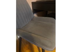 Стул на металлокаркасе Вейв светло-серый (hl 63) / 10К черный каркас фото покупателя 281