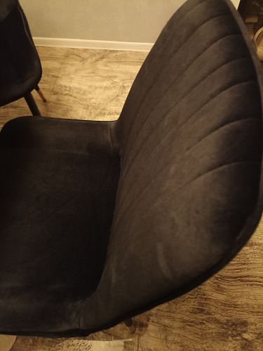 Стул на металлокаркасе Seda 1 latte / black / gold фото покупателя 35