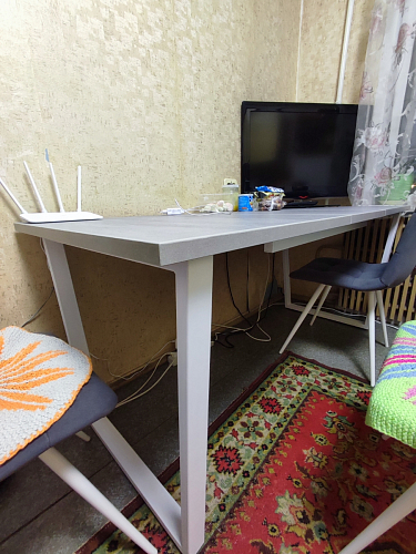 Стол раскладной Лота Лофт 120 25 мм юта / черный матовый фото покупателя 721