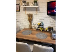 Стол Лота Лофт 140 25 мм черный матовый / бетон фото покупателя 428