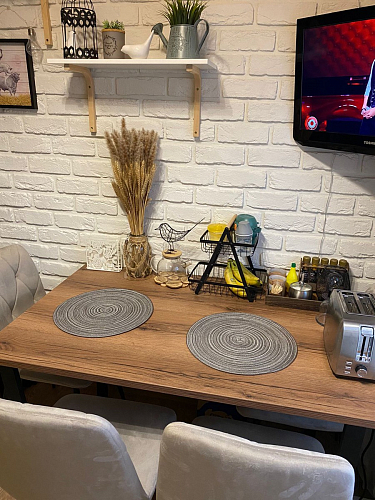 Стол Лота Лофт 140 25 мм черный матовый / бетон фото покупателя 428