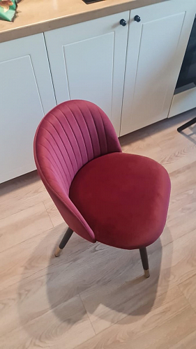 Стул на металлокаркасе Gabi 1 light purple / black фото покупателя 301