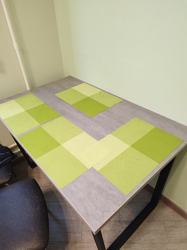 Стол Лота Лофт 140 25 мм черный матовый / бетон фото покупателя 959