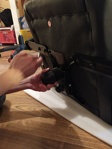 Компьютерное кресло Blok light blue / black фото покупателя 31