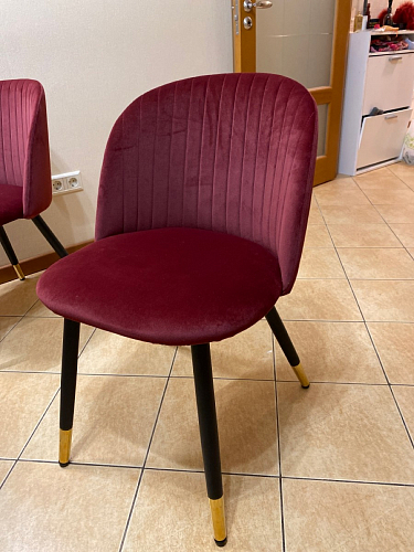 Стул на металлокаркасе Gabi latte / gold / black фото покупателя 443