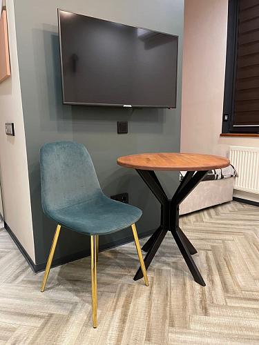 Стул на металлокаркасе Dabl 01 champagne / gold фото покупателя 122