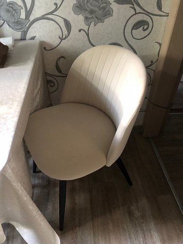 Стул на металлокаркасе Gabi latte / gold / black фото покупателя 686