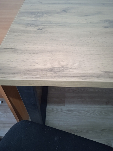 Деревянный стол Лота Лофт 120х75 белый матовый / дуб крафт золотой фото покупателя 677