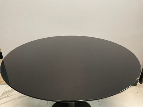 Стеклянный стол Tulip 90 black glass фото покупателя 4