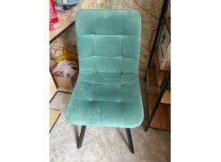 Стул на металлокаркасе Чилли синяя ткань / белый фото покупателя 587