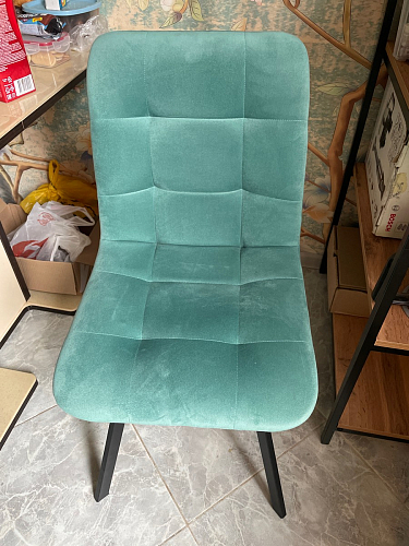 Стул на металлокаркасе Чилли зеленый / белый каркас фото покупателя 587