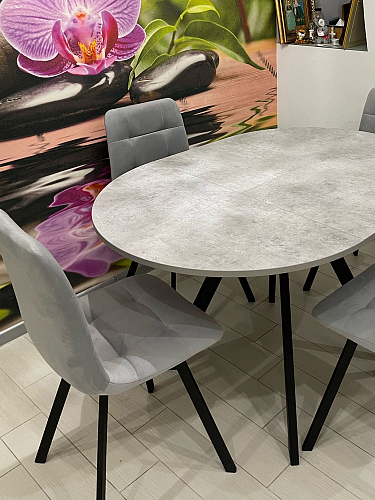 Стул на металлокаркасе Чилли К черный / зеленый фото покупателя 703