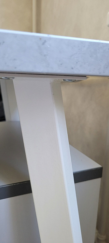 Стол Тринити Лофт 120 32 мм бетон / черный матовый фото покупателя 160