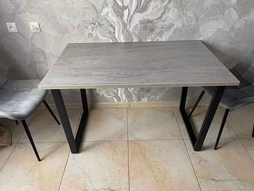 Деревянный стол Лота Лофт 120x75 дуб крафт табачный / черный матовый фото покупателя 331