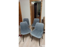 Стул на металлокаркасе Вейв светло-серый (hl 63) / 10К черный каркас фото покупателя 173