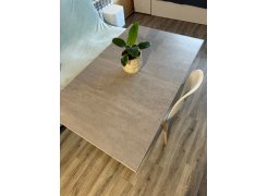 Деревянный стол Лота Лофт 120(160)х75 черный матовый / бетон светлый фото покупателя 765